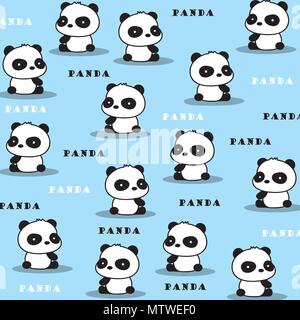 Conception de carte de Saint-Valentin. Ours panda mignon. - Illustration Illustration de Vecteur