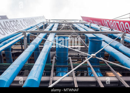 France, Paris - 5 Avril 2018 : Centre Pompidou Banque D'Images