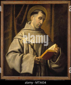 . Italiano : Moretto da Brescia, Sant'Antonio da Padova. Pinacoteca del Castello Sforzesco, Milan. . 16ème siècle. voir le nom du fichier ou de la catégorie 424 Moretto, Sant'Antonio da Padova Banque D'Images