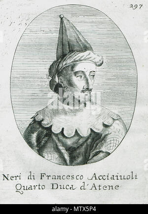 . Anglais : Illustration de l'Attique Atene Descritta da suoi Principii sino all'acquisto fatto dall'Armi Venete nel 1687…, Venise, Antonio Bortoli, édition 1695, par Francesco Fanelli . 1695. Francesco Fanelli (1590-1653) Noms alternatifs Francis Fanelli Description Le sculpteur et artiste Date de naissance/décès 1590 1653 Lieu de naissance/décès Florence Paris période de travail entre 1608 et 1661 environ vers le contrôle d'autorité : Q3749954 : 37259745 VIAF ULAN : 500029197 KulturNav : c08654D6-D09a-4f04-BE6b-9363128fd564 RKD : 117224441 Neri di Francesco Acciaiuoli, quarto Duca d'Atene - Ventilateur Banque D'Images