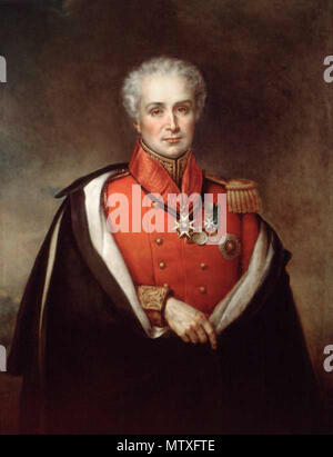 . Sir Peregrine Maitland, KCB (Lieutenant-gouverneur du Haut-Canada, 1818-28] . entre vers 1882 et vers 1883. George Theodore Berthon (1806-1892) 476 Peregrine Maitland Portrait Banque D'Images