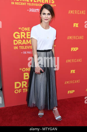 Burbank, CALIFORNIE, États-Unis. 30 mai 2018. 30 mai 2018 - Burbank, Californie - Keri Russell. La finale de la série FYC ''The Americans'' de FX s'est tenue au Saban Media Center de la Television Academy. Crédit photo : Birdie Thompson/Admedia Banque D'Images