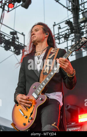 Irvine, CA, USA. 31 mai, 2018. Tesla joue leur 1ère manche du tour à cinq points amphithéâtre dans Irvine Ca. le 31 mai 2018 Crédit : Dave Safley/ZUMA/Alamy Fil Live News Banque D'Images