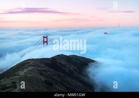 Le Golden Gate Bridge, San Francisco, California, United States Banque D'Images