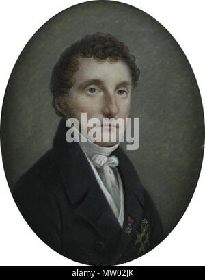 . Nederlands : Portret van de hoogleraar Pieter de Riemer (1769-1831) . 1831. Johannes Hari (1772-1849) 483 Pieter de Riemer(1769-1831) Johannes porte Hari Banque D'Images