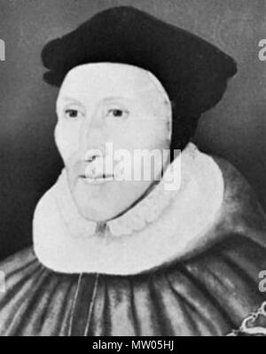 . Sir James Dyer (1510-1582) . Miniature portrait contemporain. Ce fichier n'est pas informations sur l'auteur. 562 SirJamesDyer Banque D'Images