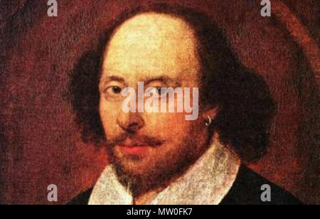 . Portrait Chandos - William Shakespeare. 1856. attribué à John Taylor 554 Shakespearescorte Banque D'Images