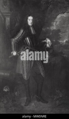 . Portrait d'Stadholder-King William III (1650- 1702) . Nederlands : Portret van Willem III, Prins van Oranje. 1684-1685. huile sur toile. 232 × 140 × 55,1 cm (91,3 in). La Haye, Mauritshuis. . Vers 1684-1685 497 Portrait de William III, Prince d'Orange, par Willem Wissing 231 Mauritshuis Banque D'Images