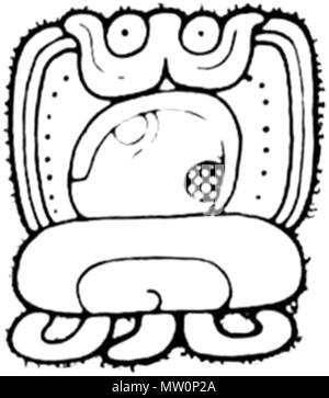 . Anglais : Exemple des Mayas 'star war' le glyphe de monument de Tortuguero (6) AD 669 . 669. Pas enregistrées (préhistorique) 573 guerre des étoiles glyphe Tortuguero Banque D'Images