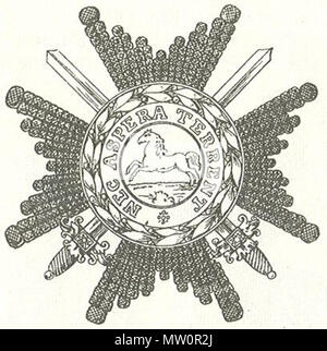 . Nederlands : Ster van een Eerste Klasse der Commandeur met de Zwaarden dans de Orde van de Welfen . 1893. Maximilian Gritzner Prummel bewerkt Robert porte. 576 Ster van een Eerste Klasse der Commandeur met de Zwaarden dans de Orde van de Welfen Banque D'Images