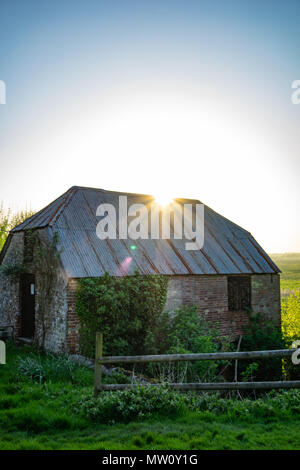 Moulin à eau abandonnés dans Amberley dans West Sussex avec roue à eau Banque D'Images