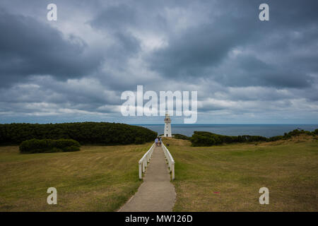 Point de vue de Cape Otway Lighthouse, le plus ancien phare de travail en Australie, Great Ocean Road, Victoria, Australie Banque D'Images