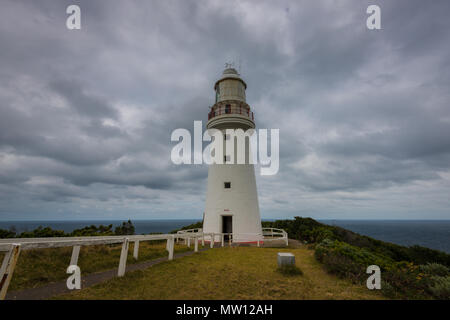 Point de vue de Cape Otway Lighthouse, le plus ancien phare de travail en Australie, Great Ocean Road, Victoria, Australie Banque D'Images