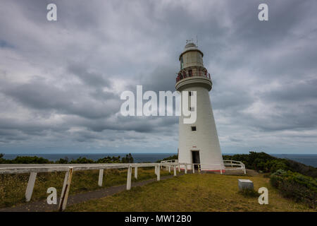 Point de vue de Cape Otway Lighthouse, le plus ancien phare de travail en Australie, Great Ocean Road, Victoria, Australie Banque D'Images