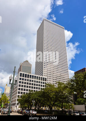 Un obus Square - a 51 étages, 697 pieds de gratte-ciel. C'est le plus haut édifice de la ville de La Nouvelle-Orléans et de l'état de la Louisiane. Banque D'Images