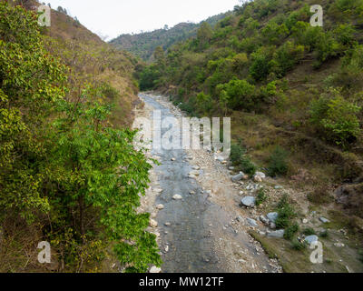 Panar Rivière, collines du Kumaon, Uttarakhand, Inde Banque D'Images