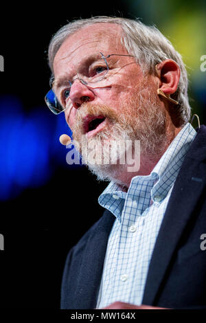 Le mercredi 30 mai 2018 Photo : Bill Bryson Auteur Re : Le Hay festival 2018 aura lieu à Hay on Wye, Powys, Wales Banque D'Images