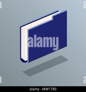 Dossier de fichier icône isométrique Illustration de Vecteur