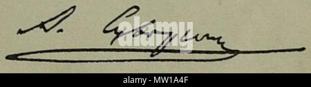 . Подпись Алексея Сергеевича Русский : Anglais Suvorin Суворина : Aleksey's signature . avant 1912. А.С. Суворин Suvorin 581 Alexeï Sergueïevitch signature Banque D'Images