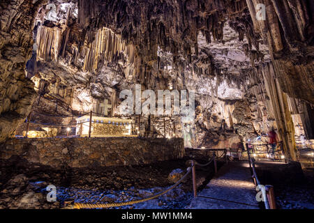 Grotte de Melidoni, Gerontospilios, Crète, Grèce Banque D'Images