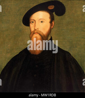 . Anglais : Portrait de Thomas Seymour, 1er baron Seymour de Sudeley . à partir de 1545 jusqu'à 1549. Nicholas Denizot 605 Thomas Seymour Denizot Banque D'Images