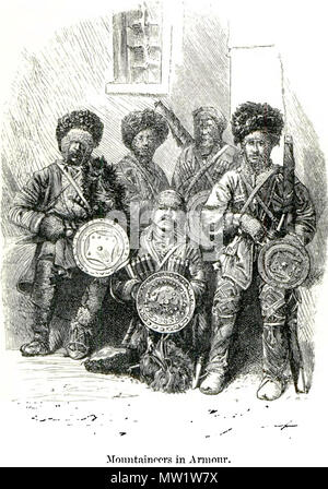 . Anglais : voyages dans le Caucase central et Basan : y compris des visites d'Ararat et Tabreez et ascensions de Kazbek et Elbruz . 1869. Douglas William Freshfield (1845-1934) 613 voyages dans le Caucase central et Bash P.195 Banque D'Images