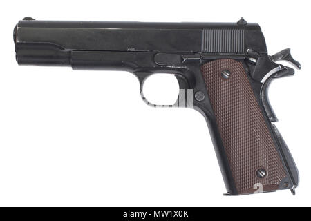 Gouvernement Colt M1911 isolated Banque D'Images