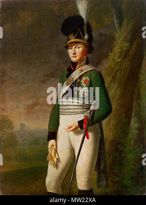 . Anglais : Ange Wilhelm von (1766-1853) : Ludwig (I.) von Bayern (1786-1868) des 3 Oberst-Inhaber la SLA. Chevauxlegers-Regiments "Kronprinz', um 1807 ( ?). Öl auf Leinwand, 159,9 x 119,1 cm, WV 916. Neue Pinakothek, Munich, Inv. N° L 162. um 1807 ( ?). Inconnu 647 Ange Wilhelm von Ludwig I. als Kronprinz Banque D'Images