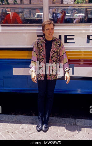 Washington DC, USA, Août, 1993 David Cassidy avec des répliques de la Perdrix Famiy en tournée en bus DC. Banque D'Images