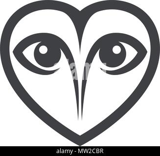 Owl bird illustration modèle logo icône vecteur Illustration de Vecteur