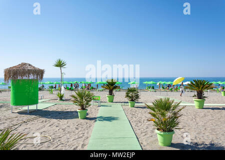 Edem Beach, Adelianos Kampos, Rethymno, Crète (Région) Crète, Grèce Banque D'Images