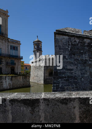 Castillo de la Real Fuerza à l'entrée de La Havane, Cuba Banque D'Images