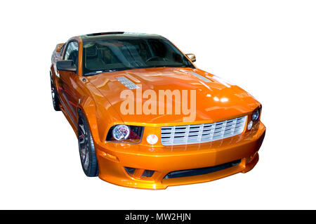 Vue frontale d'une Ford Mustang. beaucoup plus de photos dans ma galerie de voiture. Banque D'Images