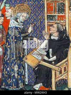 . English : Louis IX et Vincent de Beauvais Čeština : Ludvík IX. un Vincent de Beauvais . středověk. Jean de Vignay 634 Vincent-de-Beauvais Banque D'Images