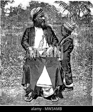 . Musulmans de Zanzibar . vers 1880. Pas de 659 musulmans de Zanzibar ca 1880 Banque D'Images