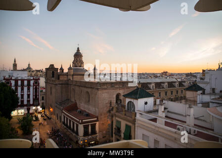 Metropol parasol, vue de Séville, Espagne Banque D'Images