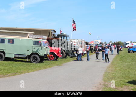 Véhicules militaires montrent à Llandudno, au Pays de Galles Banque D'Images