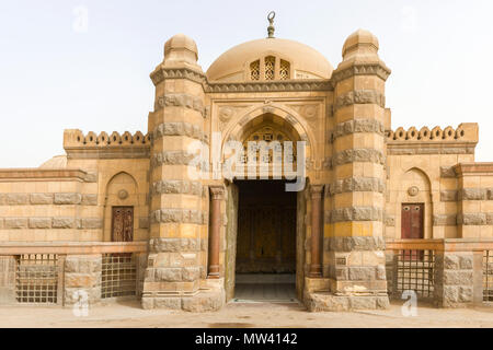 Tombeaux de mamelouks, ville des morts, Le Caire Historique Liste du patrimoine mondial de l'UNESCO, l'Égypte des dômes les tombes de la famille de Mohammad Ali Banque D'Images