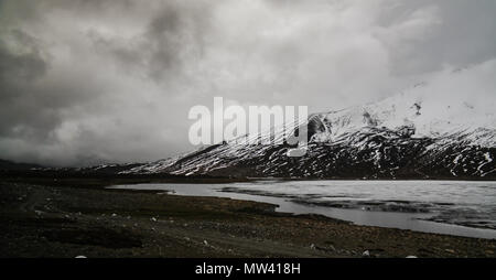 Shandur pass et le lac, Gilgit-Baltistan Province, Pakistan Banque D'Images