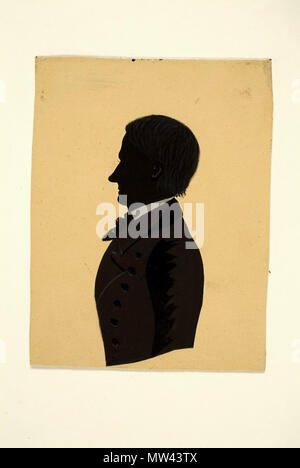 . Karl Salomo Zachariae Lingenthal von Silhouettenschnitt (1769-1843), Serial, gehöht, getuscht, Blattformat : B : 7,5 cm ; H : 9,7 cm . vers 1840. Zachariae Lingenthal inconnu 659 von, Karl Salomo (1769-1843)3 Banque D'Images