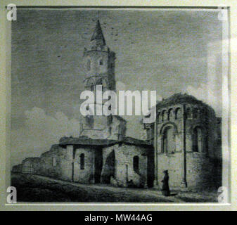 126 chevet de l'abbaye de la Sauve-Majeure - Léo Drouyn Banque D'Images