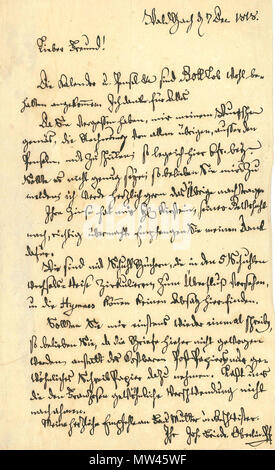 369 Lettre de Jean Frédéric Oberlin d'autographes privée Banque D'Images