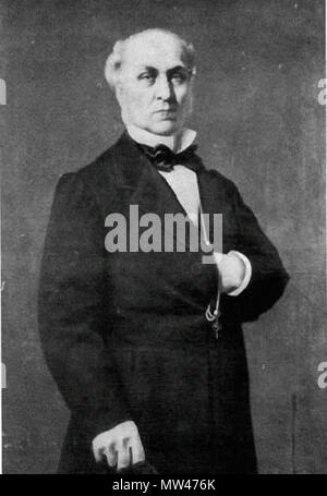 . Español : Guillermo Blest (Sligo, Irlande, 1800 - 1884). Fue un médico irlandés radicado en Chile a principios de siglo XIX. Promoteur de la Escuela de Medicina de la Universidad de Chile. 19e siècle. 257 Inconnu Guillermo Blest Cun Banque D'Images