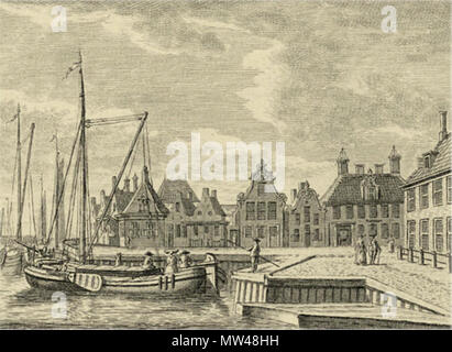 . Nederlands : De Schulpen en Kiel met het logement Wildeman . vers 1780. Inconnu 366 Lemmer rencontré Wildeman2 Banque D'Images