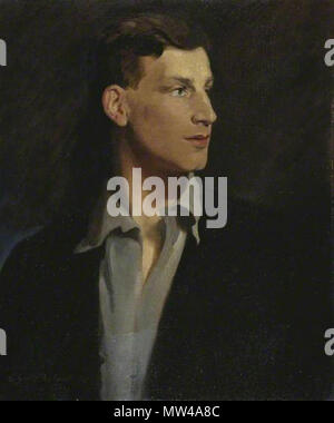 . Anglais : Portrait du poète Siegfried Sassoon par Glyn Warren Philpot (mort en 1937). Peinture datant de 1917. Huile sur toile, 61 cm x 50,8 cm. Avec la permission de la collection du musée Fitzwilliam. 17 janvier 2012, 23:27:39. Glyn Warren Philpot (1884 - 1937) 557 Siegfried Sassoon par Glyn Warren Philpot 1917 Banque D'Images