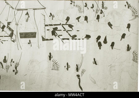 . Anglais : une partie d'une section de l'Illustre rouleau horizontal de The Pillow Book, encre sur papier, 13ème siècle, le Japon publié ACE1921 日本語 : 枕草子絵巻 紙本墨画 白描 鎌倉時代 . 13e siècle. Oreiller 484 inconnu livre illustré5 Banque D'Images