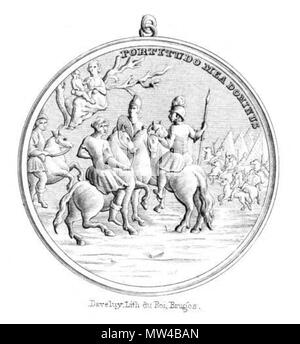 434 Médaille de la Confrérie Notre-Dame de l'arbre sec (face) Banque D'Images