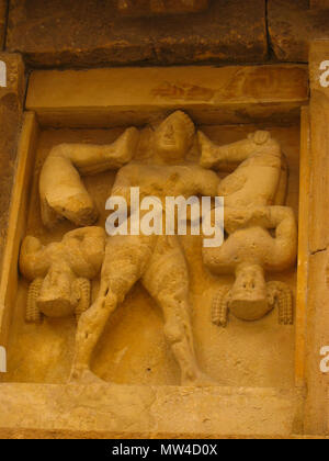 . English : Heraklès et les 2 cercopes (Selinonte, Sicile) . 10 avril 2005, 12:11:24. 15-Hector 2cercopes selinonte2 Banque D'Images