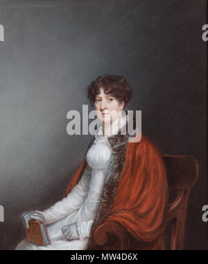 . Anglais : Lady Mary Acheson, marié (1803), Lord William Bentinck, gouverneur de Madras 24 x 20 cm pastel . première moitié du 19e siècle. Ellen Sharples (1769-1849) 357 Dame William Cavendish-Bentinck (c 1783-1843), par Ellen Sharples (1769-1849) Banque D'Images