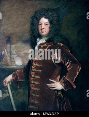 . Anglais : l'amiral George Churchill (1654-1710) English : Amiral George Churchill (1654-1710) . 30 janvier 2012. Kneller 239 GeorgeChurchill Banque D'Images